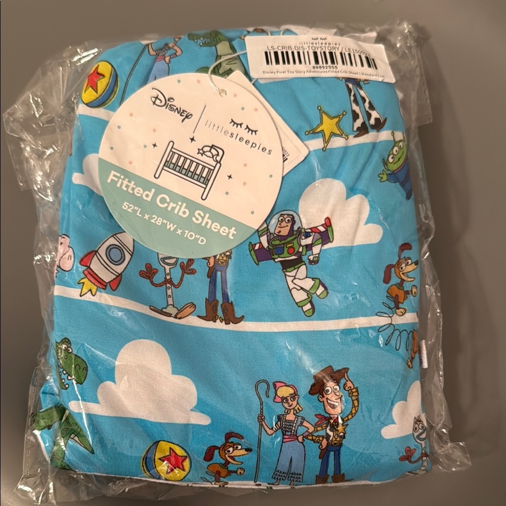 Little Sleepies Blue Disney Fitted Crib Sheet
